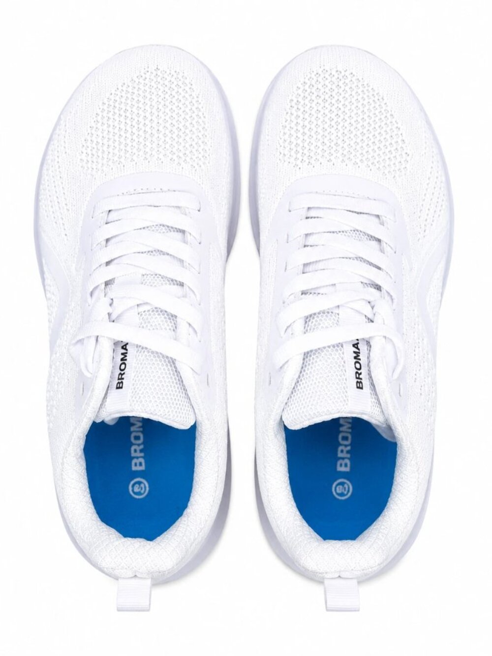 Bronax Womens Wide Toe Box Running Shoes White Mesh Sneakers Size 8.5 EU 40 New